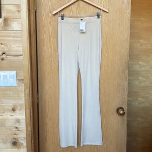 NEW with tags - DIVIDED High Waisted Cream / NUDE Flare Leggings Size S